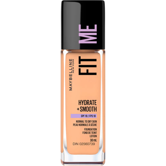 MAYBELLINE FIT ME HYD&SMOOT FOUNDATION NATUR BUFF pack of 2