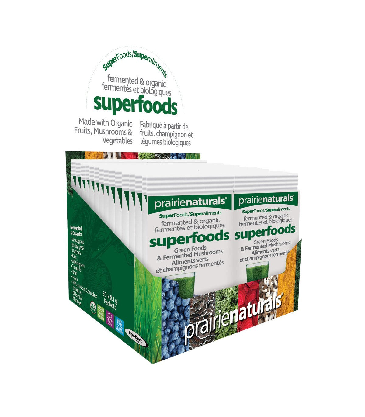 Fermented Organic SuperFoods Green Foods Fermented Mushroom Complex 8.1 g x 30 Packets