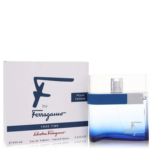 F Free Time Eau De Toilette Spray By Salvatore Ferragamo 3.4 oz Eau De Toilette Spray