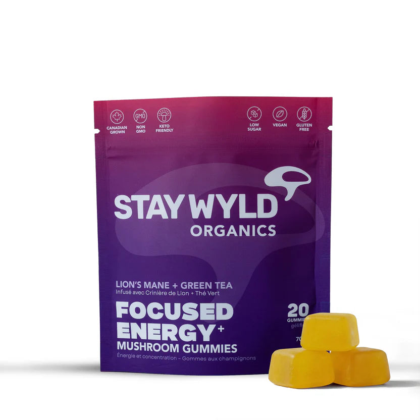 STAY WYLD ORGANICS LTD *    Focused Energy + Gummy, 20s