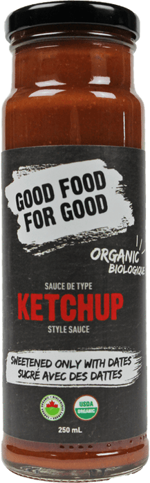 Good Food For Good   Organic Ketchup   Ketchup Sweetened Dates Org250ML