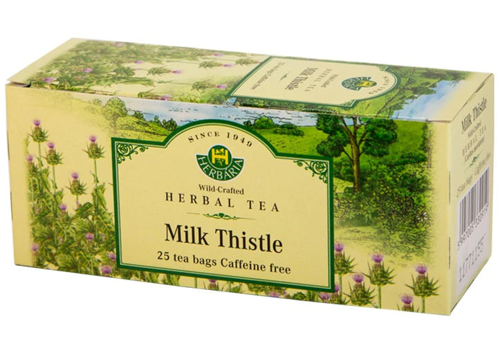 HERBARIA WILD-CRAFTED HERBAL TEAS    Milk Thistle, Tea Bags    25ct