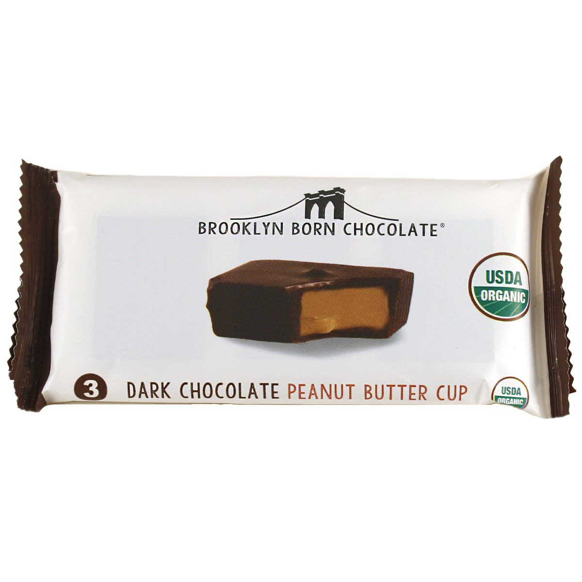 BROOKLYN BORN CHOCOLATE    Org PB Cups Dark Chocolate 40g*12