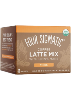 FOUR SIGMATIC   Coffee Latte Mix - THINK with Lion's Mane   10 x 6 g sachets
