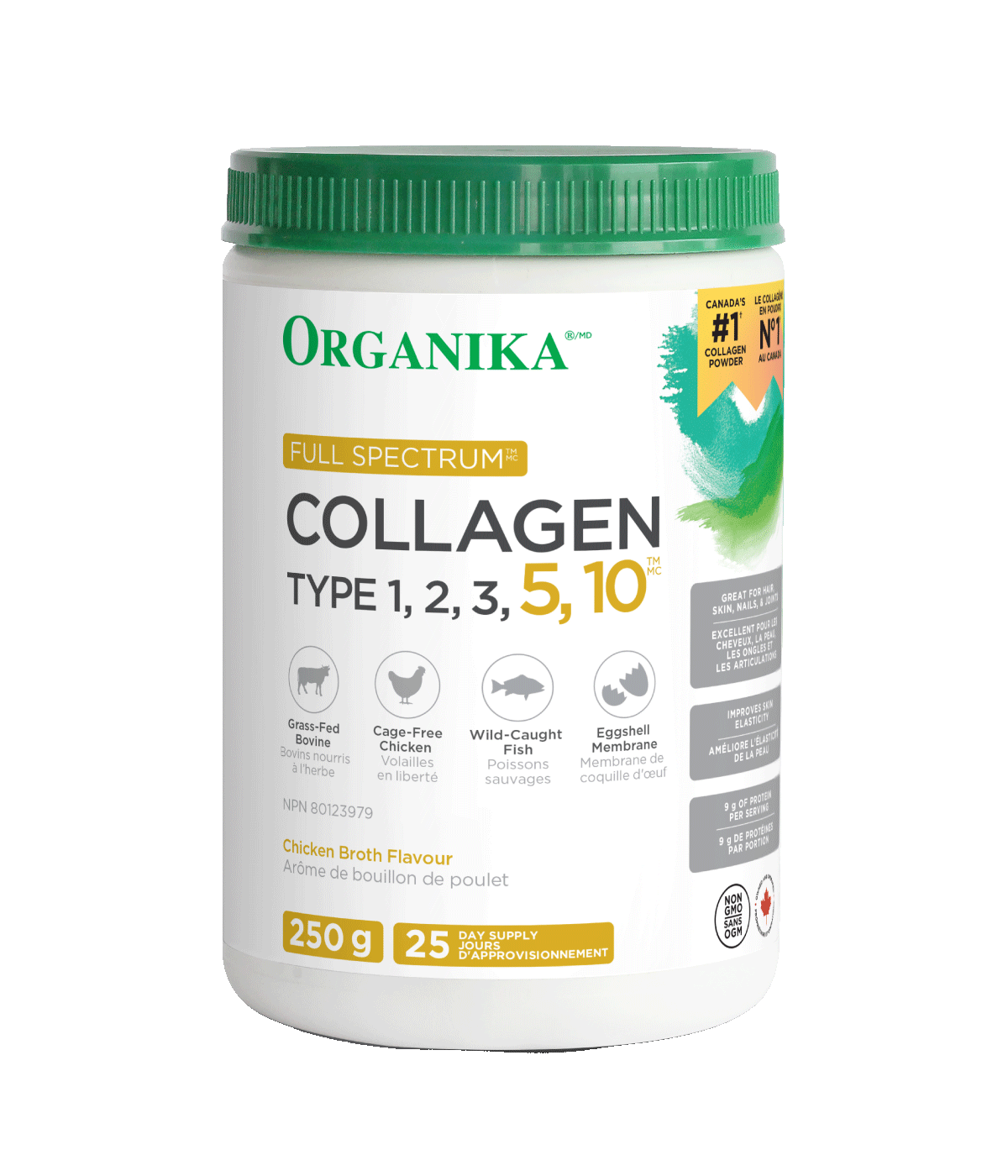 Organika   FULL SPECTRUM COLLAGEN TYPE 1-3,5,10 250G
