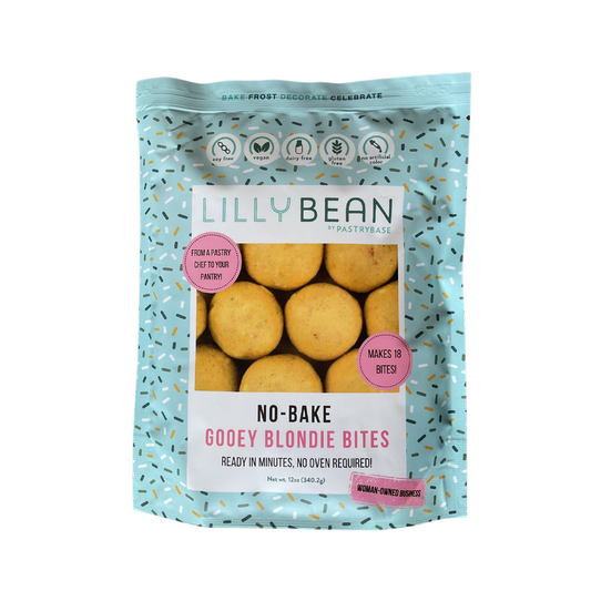 LILLY BEAN    Seasonal    LILLY BEAN    Seasonal    No Bake Gooey Blondie Bites 340g