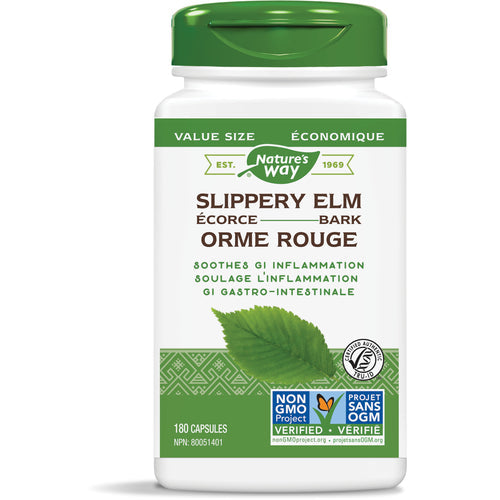 Nature's Way - Slippery Elm Bark - 180 Veg Ca[s