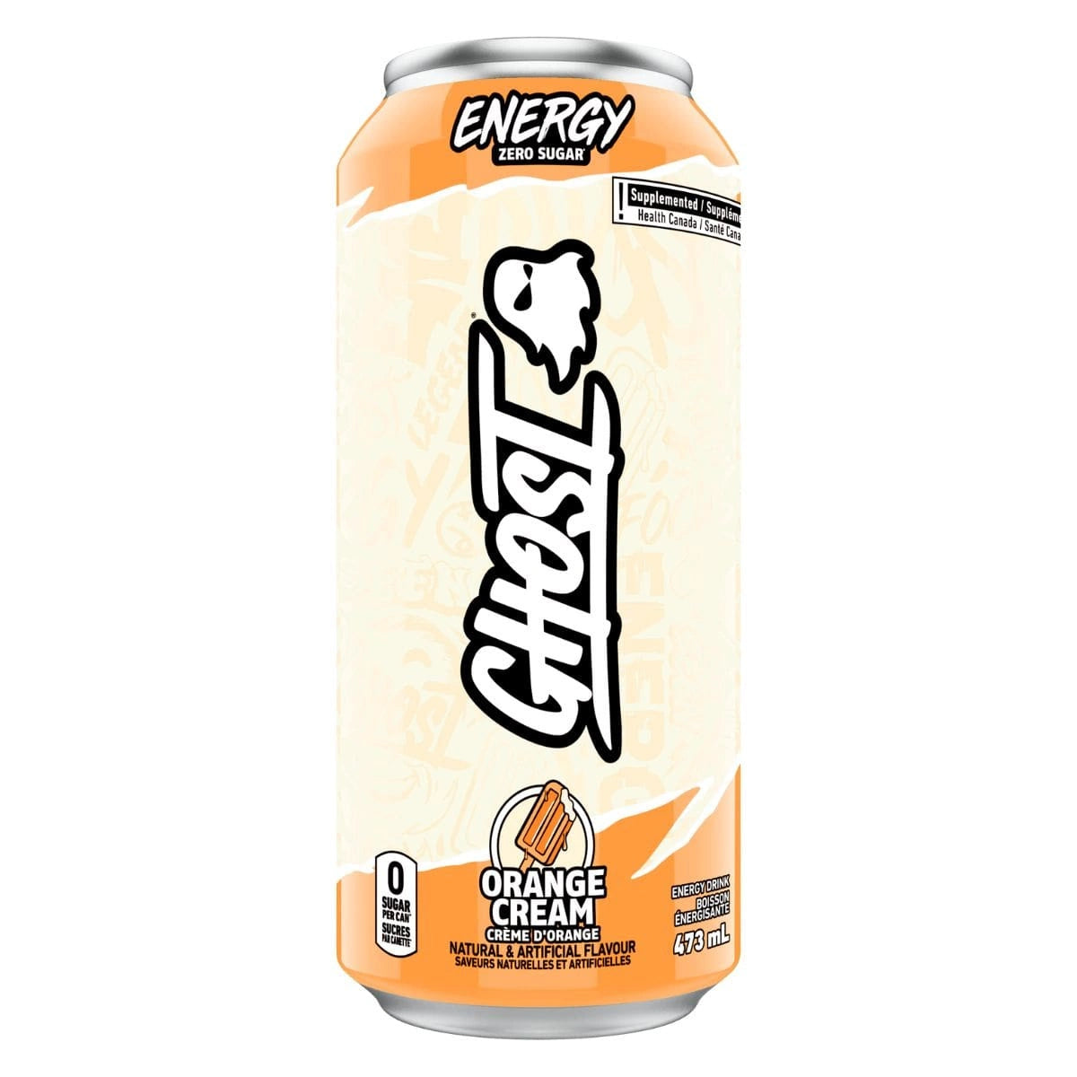 Ghost    Ghost Energy    Flavour: Orange Cream 
Container Size: 473 mL    Pack of 12