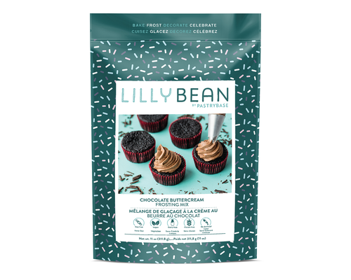 LILLY BEAN    Gluten Free Vegan Baking Mix & Frosting    LILLY BEAN    Gluten Free Vegan Baking Mix & Frosting    Choc. Buttercream Frosting 311g