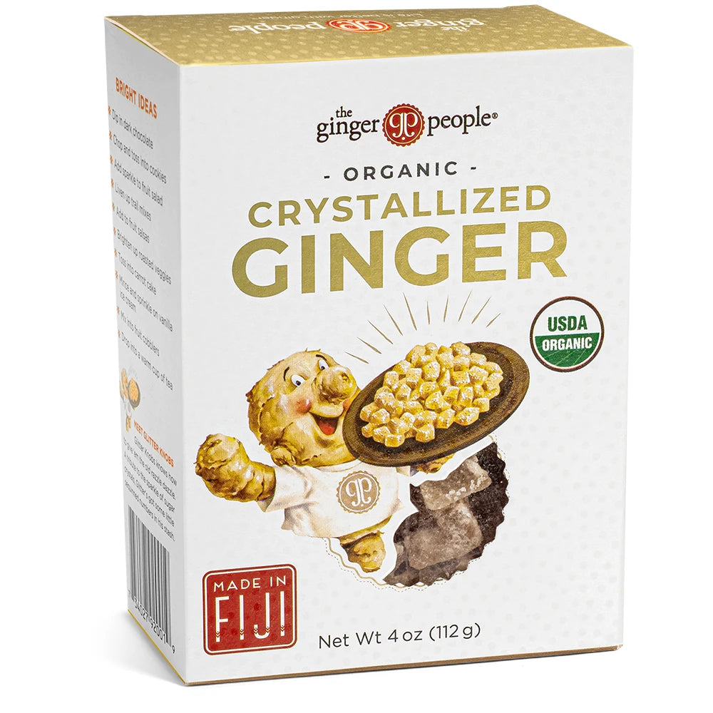 The Ginger People - Organic Crystallized Ginger Dice - 12 x 112g