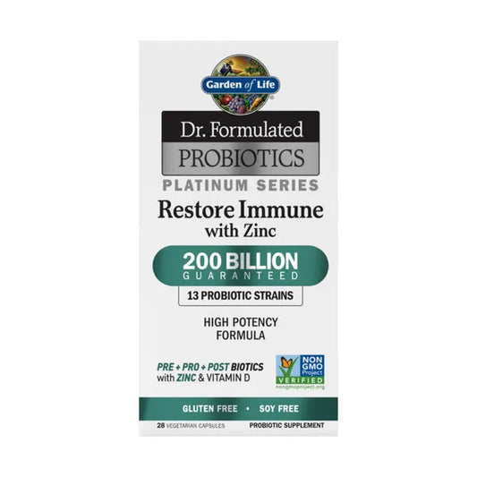 Garden Of Life - Dr. F Restore Immune w/ Zinc 200-B   28 Vcaps