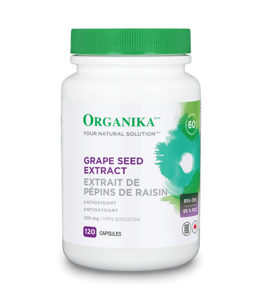 Organika   GRAPE SEED EXTRACT 100MG 120CAP