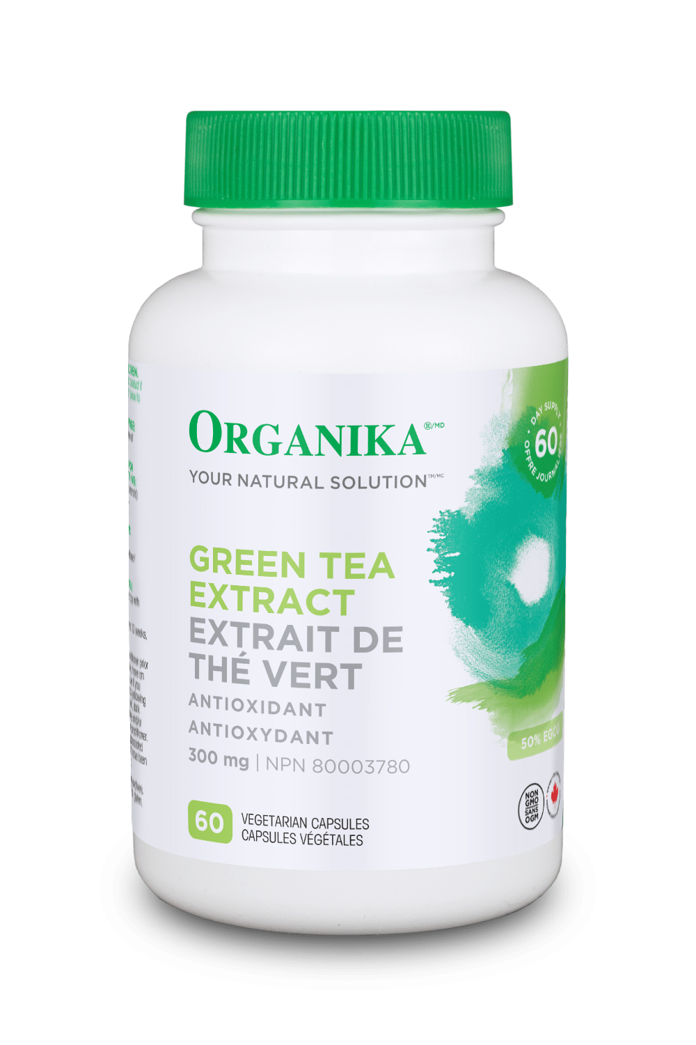 Organika   GREEN TEA EXTRACT 300MG 60VCAP