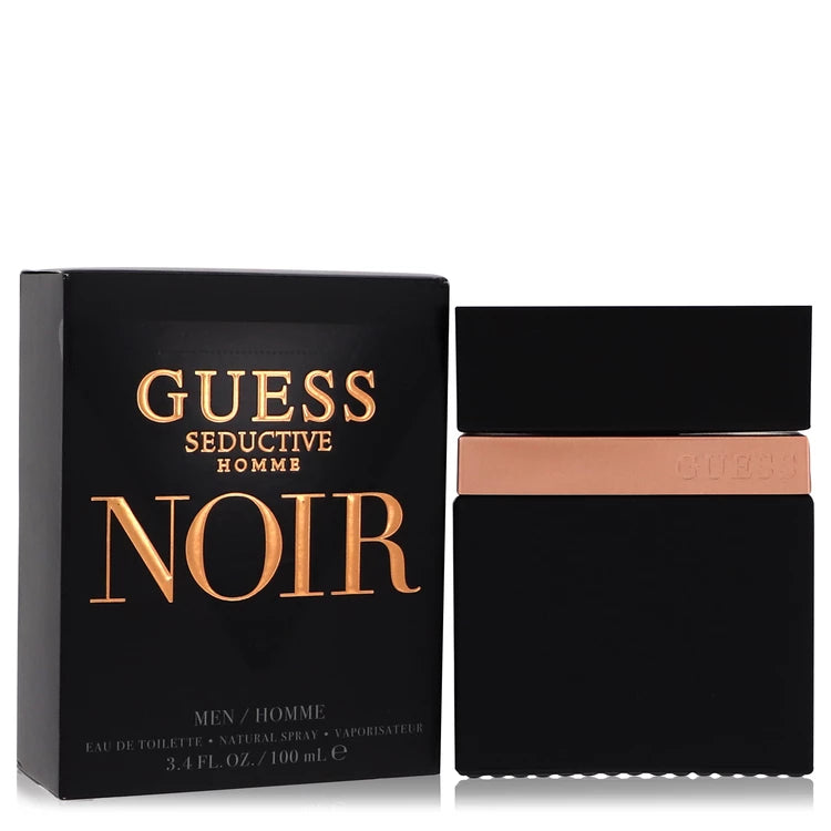 Guess Seductive Homme Noir Eau De Toilette Spray By Guess 3.4 oz Eau De Toilette Spray
