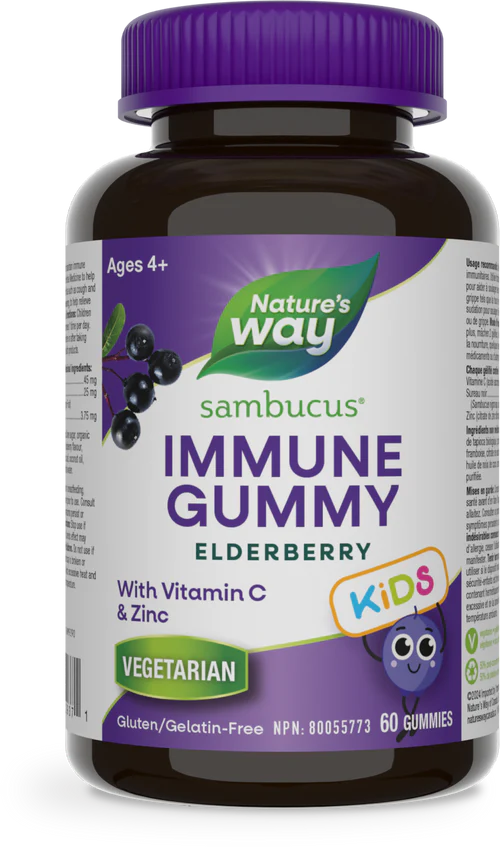 Nature's Way - Sambucus Elderberry Kids Immune Gummies - 60 Gummies