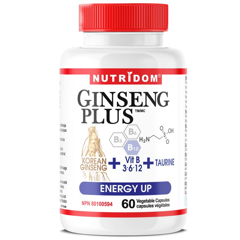 NUTRIDOM®    GINSENG PLUS Energy Up 60 Vcaps