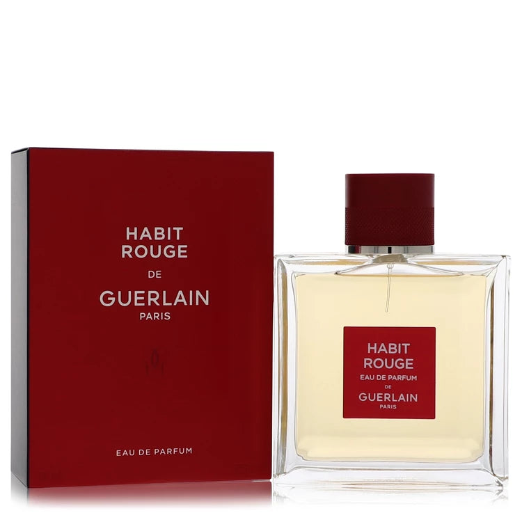 Habit Rouge Eau De Parfum Spray By Guerlain 3.4 oz Eau De Parfum Spray