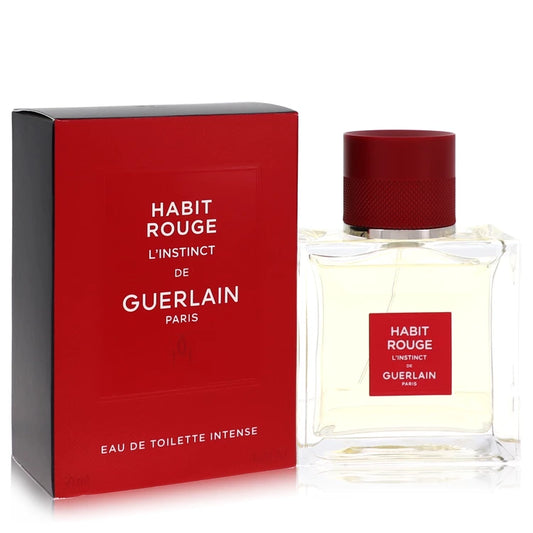 Habit Rouge L'instinct Eau De Toilette Intense Spray By Guerlain 1.6 oz Eau De Toilette Intense Spray