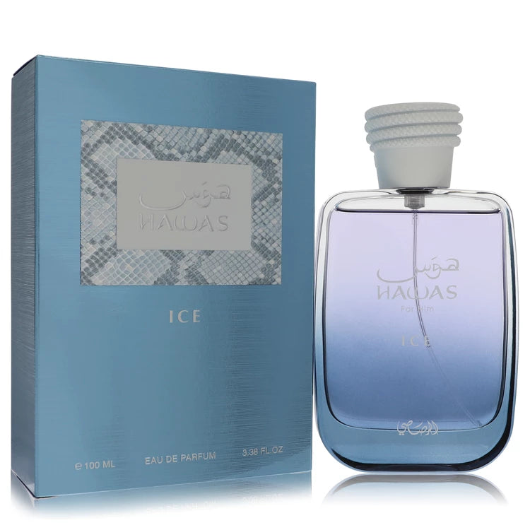 Hawas Ice Eau De Parfum Spray By Rasasi 100ml 3.3 oz Eau De Parfum Spray