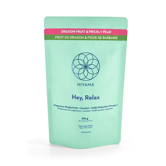 NIYAMA   Hey Relax Magnesium Relaxation Powder - Dragon Fruit & Prickly Pear   216g   Dragon Fruit & Prickly Pear