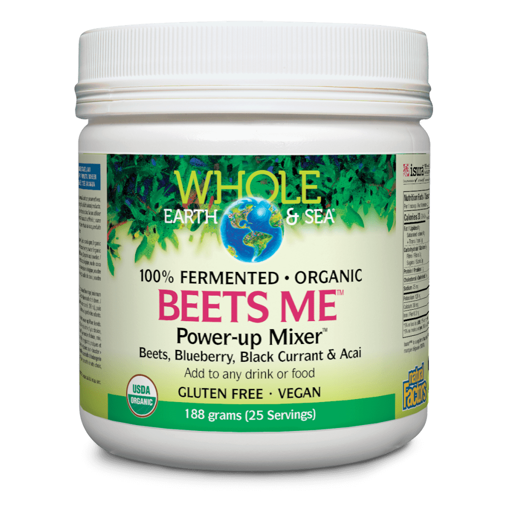 Natural Factors - WHOLE EARTH & SEA  - BEETS  ME - BEETS, BLUEBERRY, BLACK CURRANT & ACAI - 188g