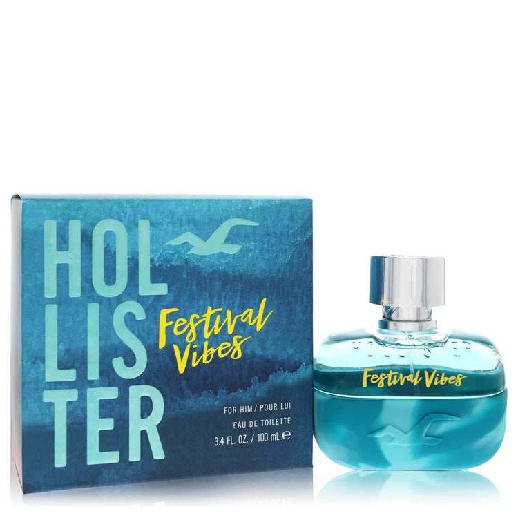 Hollister Festival Vibes Eau De Toilette Spray By Hollister 3.4 oz Eau De Toilette Spray