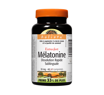 Holista - Melatonin Extra Strength 10 mg - 30+10 Sublingual Tablets