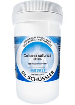 SCHÜSSLER MINERAL TISSUE SALTS    N°3 Calcarea sulfurica    NO.3-125 6X