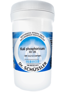 SCHÜSSLER MINERAL TISSUE SALTS    N°6 Kali phosphoricum    NO.6-125 6X