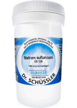 SCHÜSSLER MINERAL TISSUE SALTS    N°11 Natrum sulfuricum    NO.11-125 6X