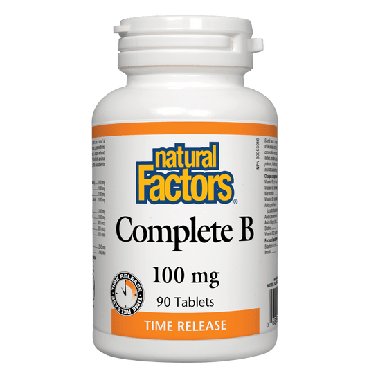 Natural Factors   Complete B 100 mg Time Release   90 tabstabs