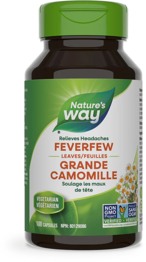 Nature's Way - Feverfew Leaves - 100 Veg Caps