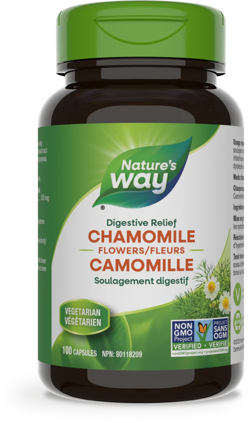 Nature'sWay - Chamomile Flowers - 100 Veg Caps