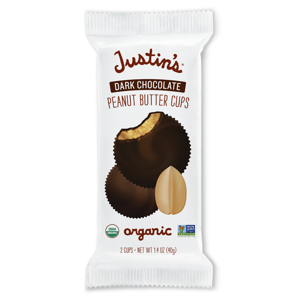 Justin's - Dark Chocolate Peanut Butter Cups - 12 x 40g