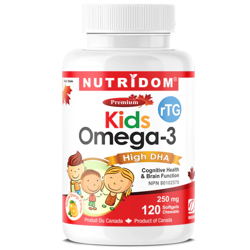 NUTRIDOM®    Kids Omega-3 High DHA 120 Chewable softgels - NEW