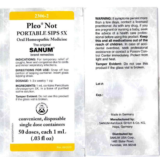SANUM  - PLEO  LARI      PORTABLE SIPS 5X -  10AMPOULES*1ML