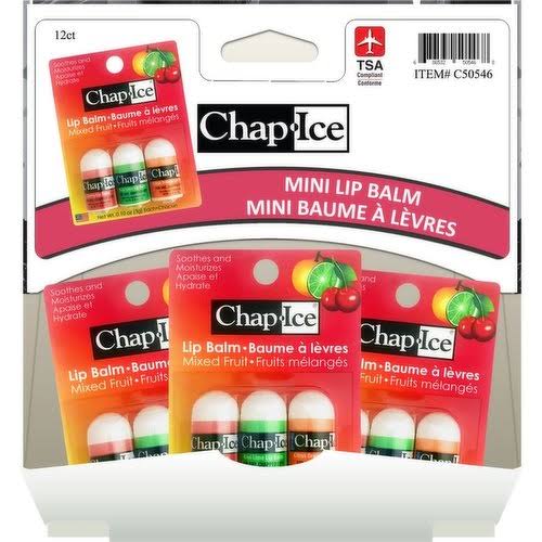 CHAP ICE MINI BULLET LIP BALMS 3 pack of 24