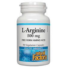 Natural Factors   L-Arginine 500 mg   90 vcapsvcaps