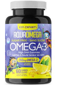 AQUAOMEGA   Kids DHA Gummies Lemon 60ct