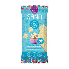 Sana Sweet Life    Sana Bar    Flavour: Chocolaty Birthday Cake 
Container Size: 75 g    Pack of 10