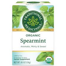 TRADITIONAL MEDICINALS    Org Spearmint Tea 16bg