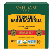 Vahdam Teas - Vahdam Tea - Turmeric Ashwagandha 6 x 15ct