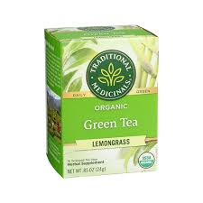 TRADITIONAL MEDICINALS    Org Green Tea Lemongrass 16bg