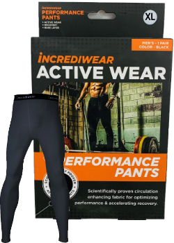 Incrediwear - Incrediwear Apparel Performance Pants Black Extra Large