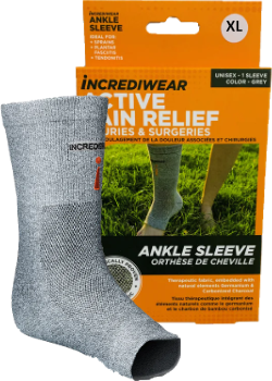 Incrediwear Ankle Sleeve Gray - Size XL