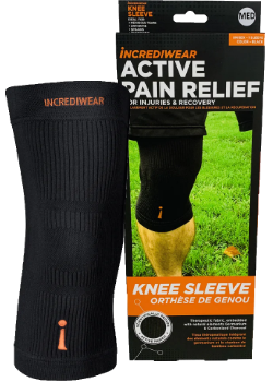 Incrediwear    Incrediwear Sleeves Knee    Colour: Black 
Clothing Size: Medium    Each