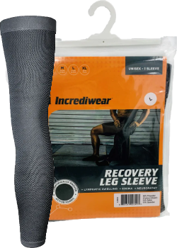 Incrediwear - Incrediwear Sleeves Leg Charcoal Large
