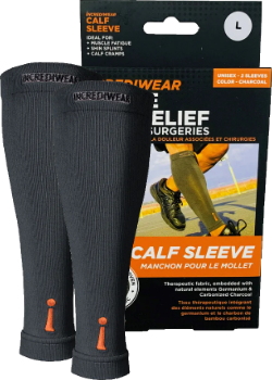 Incrediwear    Incrediwear Sleeves Pair of Calf    Colour: Dark Gray 
Clothing Size: Large    Each