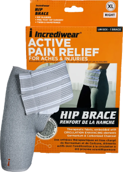 Incrediwear - Incrediwear Braces Hip Brace Right Gray Extra Large (26-28")