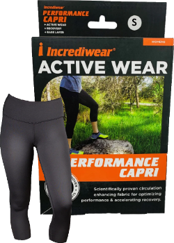Incrediwear - Incrediwear Apparel Women's Capri Black Small